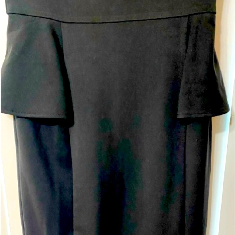 Emage Dress, LBD, Midi, Peplum, Career, Sz XS​, Timeless, Classic​​, minimalist - Picture 9 of 13